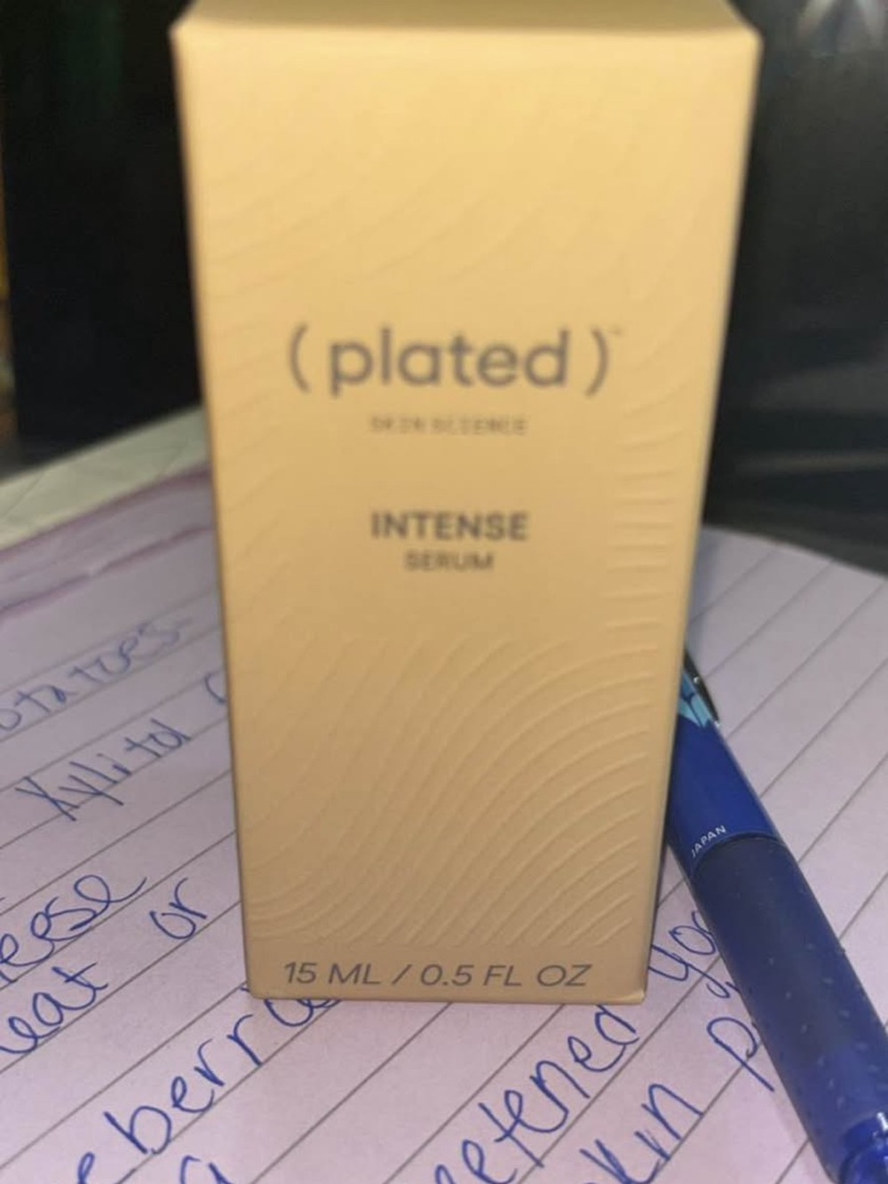 Plated Intense Serum - Cream Bottle